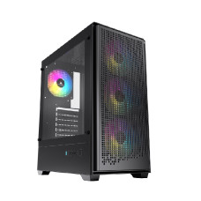  Acegeek Qube ( Support ATX MB / 1xUSB 3.0 / Included ARGB Fan Sync 4 Fans 12cm )